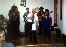 Onstage with Koko Taylor